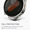 Miniatyrbild 3 av 5: 2X Skal Kompatibelt med Galaxy Watch 7 44mm Fodral - Smart Klocka Sekretessfilter - Transparent/Svart transparent / svart