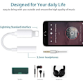 Miniatyrbillede 2 af 5: Apple Mfi-certificeret Lightning til 3,5 mm hovedtelefonstik