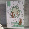 Miniatyrbillede 4 af 5: 2 stk. siddende kanin metal die cuts til DIY scrapbooking
