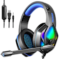 Miniatyrbilde 1 av 5: Bestselger Led Rgb 7.1 Surroundlyd Stereo Wired Stilig støyreduserende spillhodetelefoner Ps4 Gaming Headset