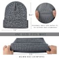Miniatyrbillede 3 af 5: 2 stk. hue til mænd og kvinder - huehatte - vinterstrikhuer - bløde skihuer - unisex