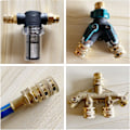 Miniatyrbillede 5 af 5: Haveslange Adapter, Han til Han, Hun til Hun, 3/4 Tommer Messing