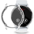 Miniatyrbillede 4 af 4: Etui Kompatibelt med Garmin Venu 3S med Skærmbeskytter, Fleksibelt TPU Stødsikkert Ridsefast Cover Etui til 41mm Garmin Venu 3S Smartwatch (Sølv)