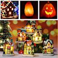 Miniatyrbild 7 av 7: Julslinga med 5 LED-lampor, 9,5 fot julblåsningsljus, anslutningsbara C7-lampklämmor för hantverk