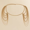 Miniatyrbild 5 av 5: Brud Kvinnor Shiny Statement Tofs Body Chain Smycken Sjal