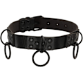 Miniatyrbild 1 av 5: Svart Punk Choker Halsband PU Läder Gotisk Krage Hals Choker Spiker för Kvinnor