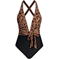 Miniatyrbillede 1 af 4: Monokini badedragt med V-ringet dame