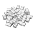 Miniatyrbillede 1 af 5: 100 stk. Aluminium Crimp-Loop-Sleeve-Clips - Wire Rope Sleeves