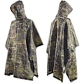 Miniatyrbillede 1 af 5: Camo Poncho Militær Multicam Vandtæt Hætte Regnfrakke Rygsæk Cover