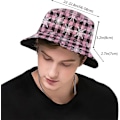 Miniatyrbilde 3 av 5: Julete Bøttehatt for Kvinner Menn Gutter Jenter, Fashion Pakkbar Unisex