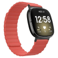 Miniatyrbillede 1 af 5: Universal magnetisk silikoneurrem til Fitbit Versa 4 / Sense 2 YUF Red