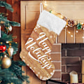 Miniatyrbillede 1 af 7: Jule-Strømpe, Personlige Jule-Strømper 2-pakning Glædelig Jul Snefnug Træ 45,7 cm Jule-Strømper Hængende Ornament Pejs