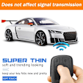 Miniatyrbillede 2 af 6: Auto-nøglecover, kompatibel med Audi A4, A5, A6, A7, A8, Q3, Q5, Q7, R8, RS, S4, S5, S6, S7, S8, TT, TT, Smart nøglecover, beskyttelse, sort