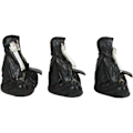 Miniatyrbillede 4 af 7: Ebros Gave Gotisk Alkymi Nekromanti Magi Se Høre Tale Intet Ondt Siddende Grim Reaper Skelet Figurer Sæt af 3     Dekor Benhus Kirkegård
