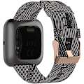 Miniatyrbillede 4 af 5: Passer til Fitbit Versa 2 ur, dame og herre, vævet nylon, justerbar