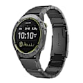Miniatyrbillede 1 af 5: For Garmin Enduro 26mm Skildpadde Skal Rustfrit Stål Urrem JWG Black