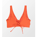 Miniatyrbillede 4 af 4: Bikini-top med bred, fast rem, V-hals og krydsryg med snøring til kvinder