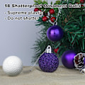 Miniatyrbilde 3 av 5: Lilla 1,6\" små julekuler julepynt ornamenter