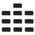 Miniatyrbild 4 av 5: 10 st klockarmband ring 18/20/22/26mm mjuk silikon ersättnings klockarmband spänne loop hållare hållare för Garmin Fenix 6x 6s Black C