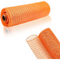 Miniatyrbillede 1 af 5: 2 ruller orange deko mesh bånd 10 tommer x 30 fod, basic metallic poly mesh bånd