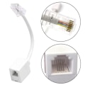 Miniatyrbilde 4 av 5: 2 stk RJ45 til RJ11 konverter telefonadapter