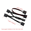 Miniatyrbillede 3 af 5: Ide til Sata Power Splitter Kabel, Lp4 4Pin Ide til 5 X15 Pins