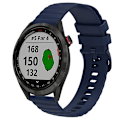 Miniatyrbild 1 av 5: För Garmin Approach S40 20mm Wavy Dot Pattern Solid Color Silikon Armband IMF Navy Blue
