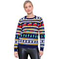 Miniatyrbilde 1 av 5: Festive julegensere for kvinner UK langærmet alvesweatshirt