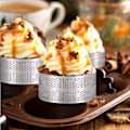 Miniatyrbillede 4 af 5: Rustfrit stål perforerede crumpetringe (6 stk.) - Non-stick tærteringe til desserter og kager