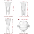 Miniatyrbilde 2 av 4: 4 stk. Former Sett - Plast Lysestøping Kit - DIY Lys
