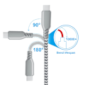 Miniatyrbilde 4 av 5: USB C-laderkabel 1FT 3FT 6FT 10FT ledning for Samsung Galaxy S21 S22