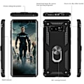 Miniatyrbillede 3 af 6: til Note 8 Cover med [2 Pak] 3D Skærmbeskytter, Militær-Klasse Magnetisk Ringholder & Støtteben, Sort Sort