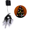 Miniatyrbild 5 av 7: ® 30 LED Vattentäta Söta Spöke Solcellslampor Solcellsbelysning för Halloweenfest Inomhus Utomhus Dekoration (Söta Spöke Flerfärgad)