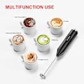 Miniatyrbilde 4 av 5: Håndholdt Elektrisk Melkeskummer - Visp i Rustfritt Stål for Kaffe, Latte, Cappuccino & Matcha