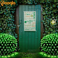 Miniatyrbillede 2 af 7: 21 ft x 5 ft Net Lights, 360 LED Dekorationslys Udendørs Grønne Lys Store Mesh String Lights 8 Tilstande til Buske Have Fest Jul