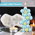 Miniatyrbillede 3 af 5: 5 stk. forme, 3D DIY stablet silikone stearinlys