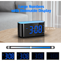 Miniatyrbild 2 av 7: Digital väckarklocka för sovrum - Stor display lätt att läsa över rummet, 7 större färgade nattljus, dubbel alarm, dimmer, True Baery Blue