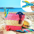 Miniatyrbild 5 av 5: Uppgraderade tofflor handduksklämma - Starka strandstolshanddukshållare