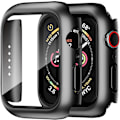 Miniatyrbillede 1 af 5: 4-pak Apple Watch Series 10 Hård PC-etui med hærdet glas skærmbeskytter, Kompatibel med Apple Watch Series 10 42 mm, 46 mm, 49 mm
