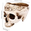 Miniatyrbillede 2 af 7: Rock and Roll Punk Style Skull Askebæger Resin Håndværk Hjemmeindretning Halloween Dekoration Husholdningsartikler  One Size  One Size