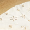 Miniatyrbilde 3 av 4: Dobbelt Sequin Snøfnugg Juletre Teppe