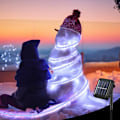 Miniatyrbillede 6 af 7: 2 stk. Hver 100ft 300 LED Solcelle Reb Lyskæder Udendørs Vandtæt Camping, 8 Tilstande Streng Lys Klar PVC Rør Belysning til Fest Have Gård Bryllup