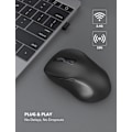 Miniatyrbilde 2 av 5: Trådløs mus for bærbar PC. 2,4 GHz ergonomisk datamus