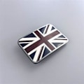 Miniatyrbillede 2 af 5: Bæltespænde med britisk flag i zinklegering