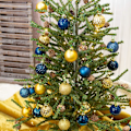Miniatyrbild 4 av 5: Guld julgranskulor 34 st 1,57 tum små julgransdekorationer