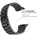 Miniatyrbillede 6 af 7: Kompatibel med Gear S2 Bands Sets, 2 Pack Rustfrit Stål Metal Rem, + Mesh Loop Udskiftningsarmbånd Rem til Gear S2 Sport Smart Watch 2
