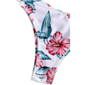 Miniatyrbillede 4 af 4: Dames badedragt Halter Ribbed Polka Dot Tie Dye String badedragt Bikini sæt