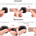 Miniatyrbillede 5 af 5: Bløde silikone remme til Fitbit Versa 3/Sense