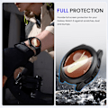 Miniatyrbillede 5 af 5: Vandtæt etui til Galaxy Watch 7 skærmbeskytter 44mm, [Ingen Dug] Hærdet glas frontcover kompatibelt med Watch 7 tilbehør 44 mm Sort Galaxy