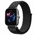 Miniatyrbillede 1 af 5: 20mm 22mm Rem til Amazfit Gts/2/2e/4/3/mini Gtr 4/2/3/pro 47mm Stratos 3 Nylon Armbånd Pulseira Correa Amazfit Bip Rem black white 11 20mm